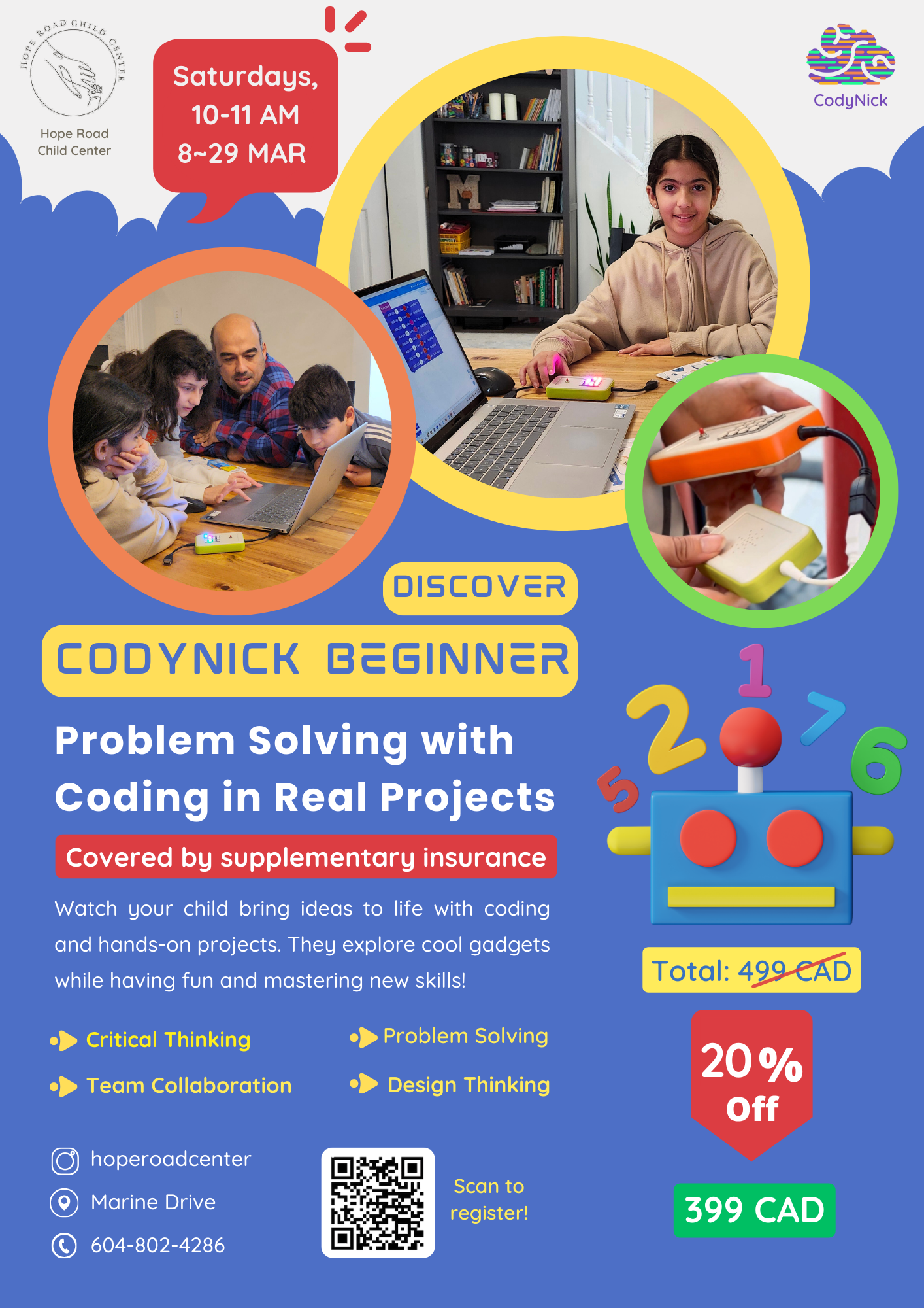 <b>CodyNick Beginner : DISCOVER </b><br>(Problem Solving with Coding)